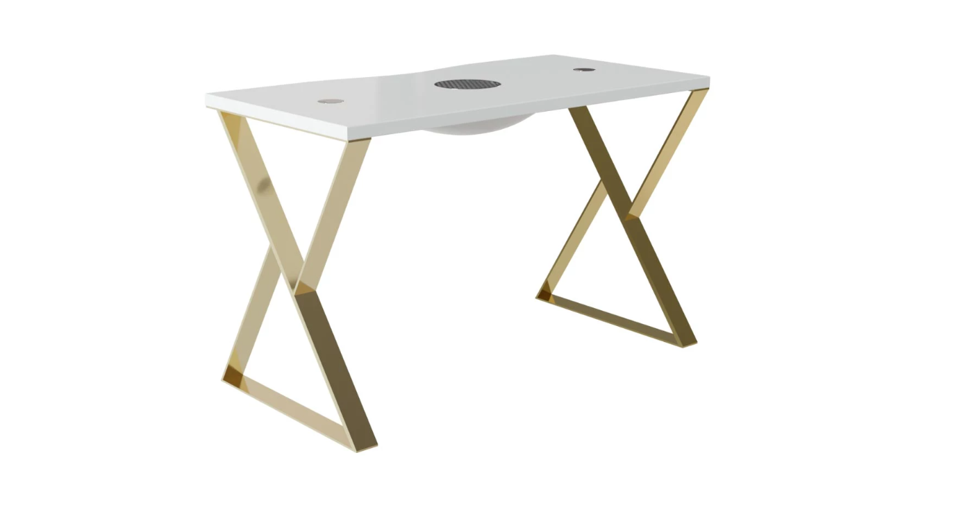 Afinia Manicure table Art Deco X Black with built-in dust collector NDC 2000