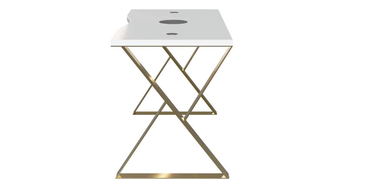 Afinia Manicure table Art Deco X Black with built-in dust collector NDC 2000