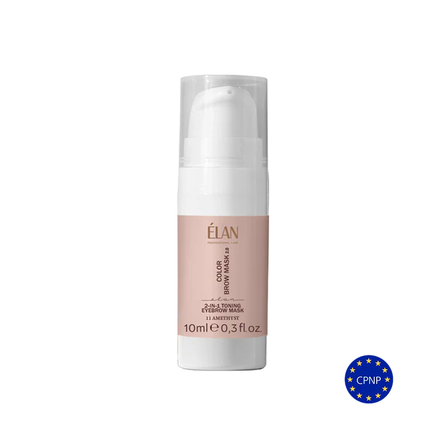 ELAN Toning eyebrow mask, Color Brow Mask 2in1 Amethyst, 10 ml