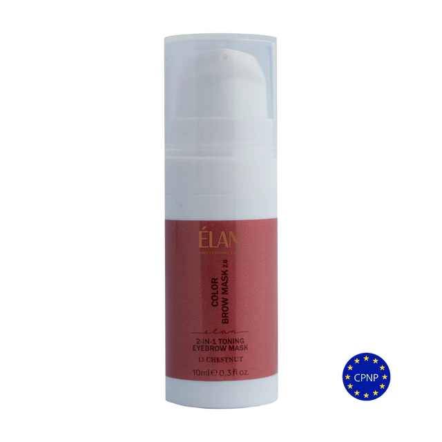 ELAN Tönende Augenbrauenmaske, Color Brow Mask 2in1 Kastanie, 10 ml