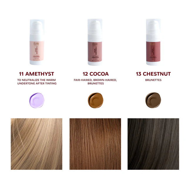 ELAN Toning eyebrow mask, Color Brow Mask 2in1 Amethyst, 10 ml