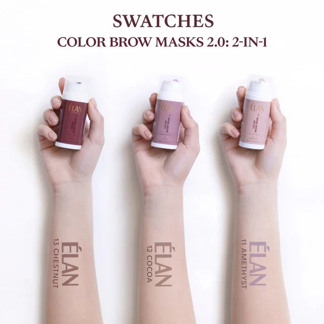 ELAN Tonējoša uzacu maska, Color Brow Mask 2in1 Cocoa, 10 ml