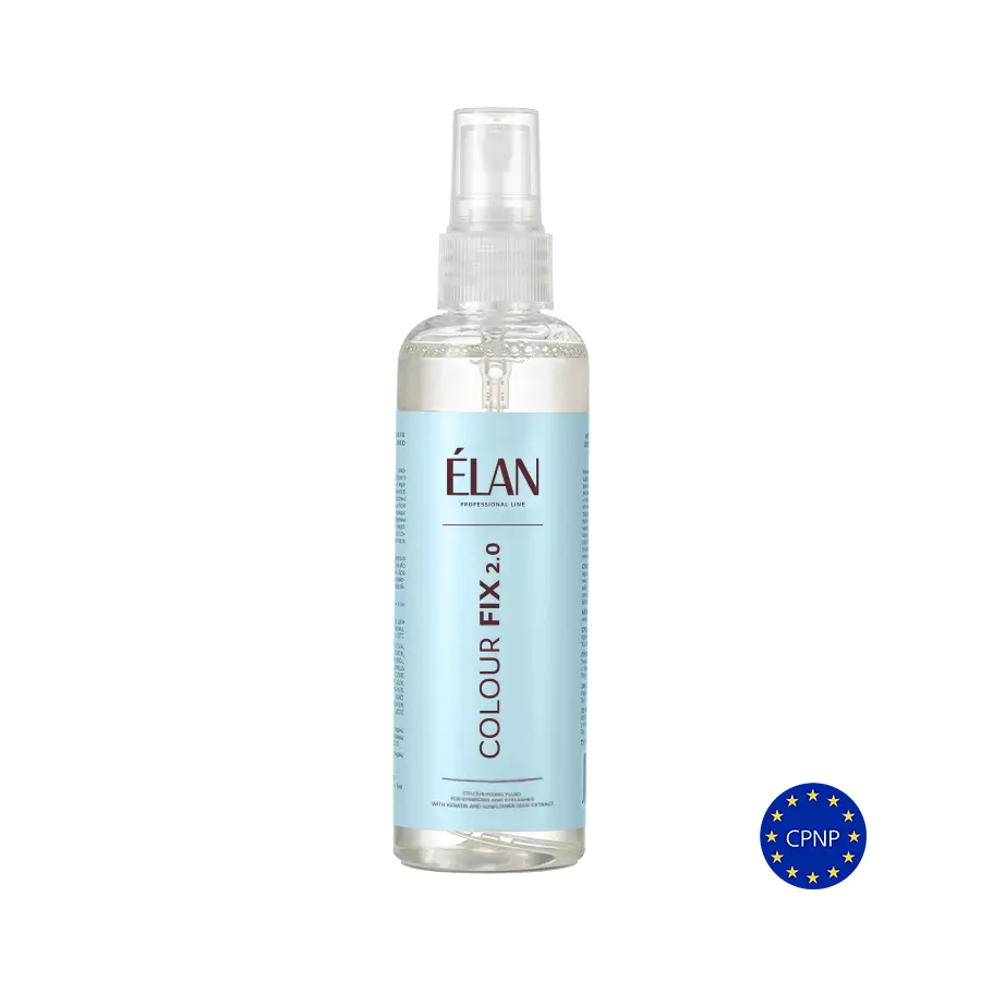 ELAN Eyelash and Eyebrow Color Fixing Fluid with Keratin and Sunflower Seed Oil, Colour Fixing Fluid 2.0, Professional Line, 100 ml