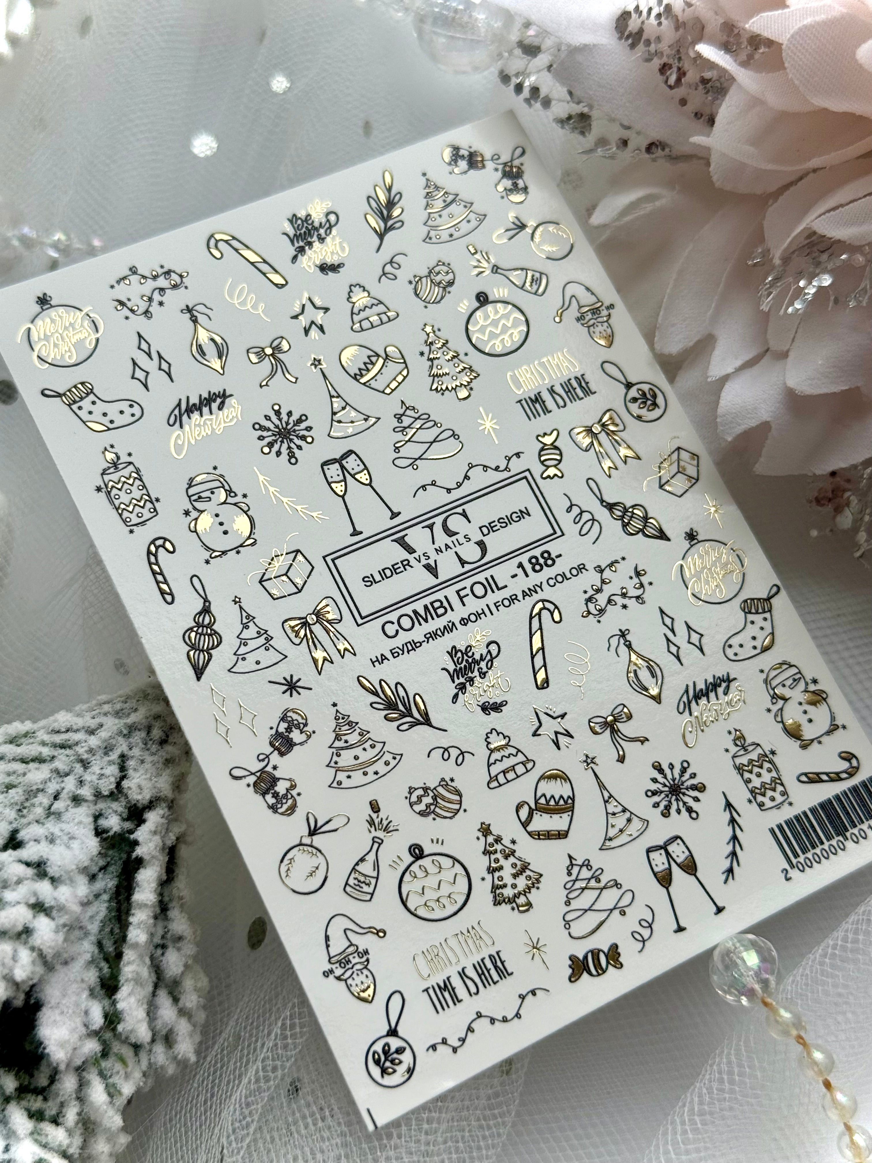 VS NAILS Sliders Combi Foil Nr.188