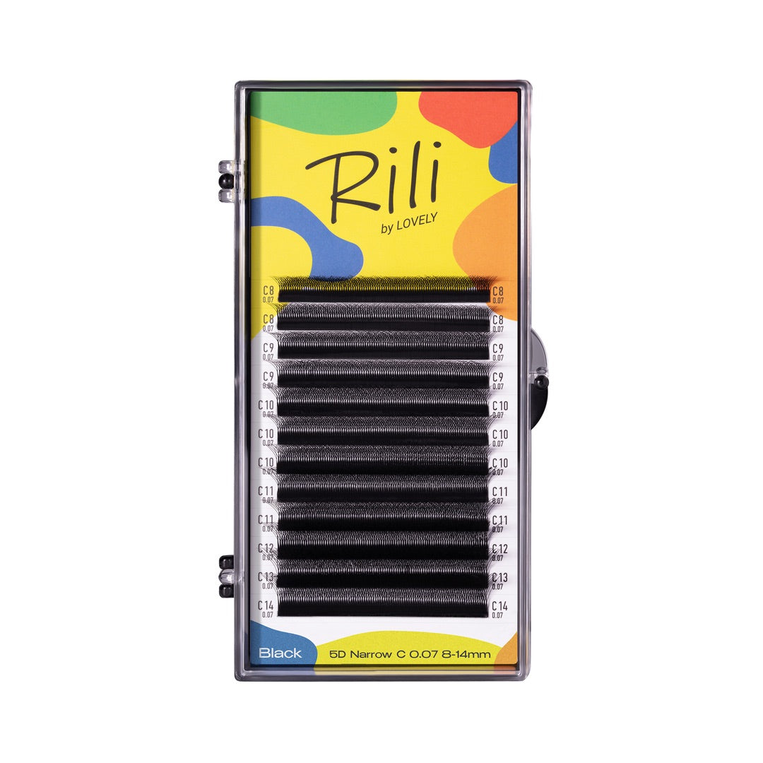 LOVELY Rili-Wimpern MIX, D/0,07 x 6–13 mm, 16 Reihen