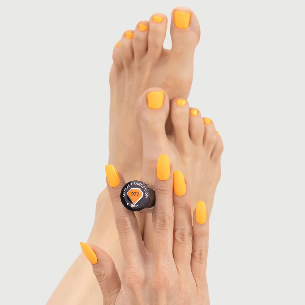 977 Semilac UV Gel Polish Orange Glow 7 ml