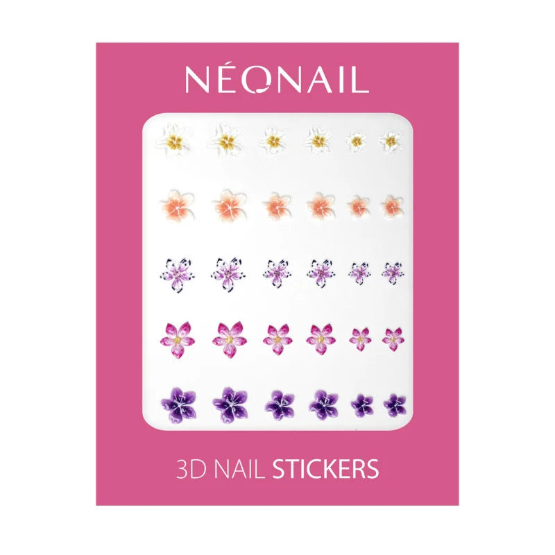 Neonail nagų lipdukai 3D 01