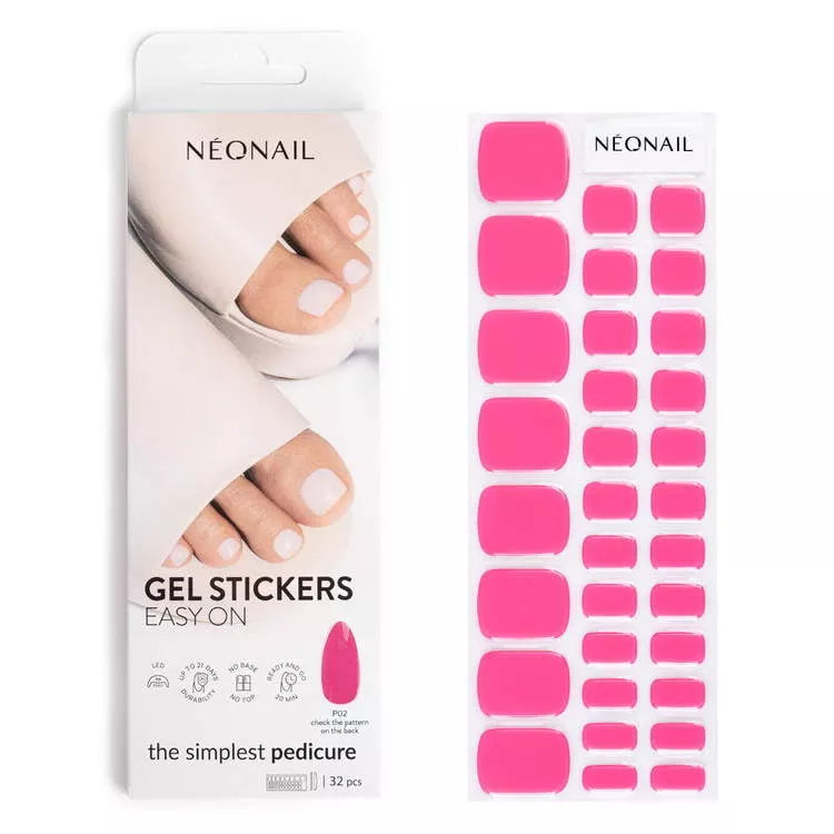 Neonail Гелевые наклейки для педикюра Easy On P02