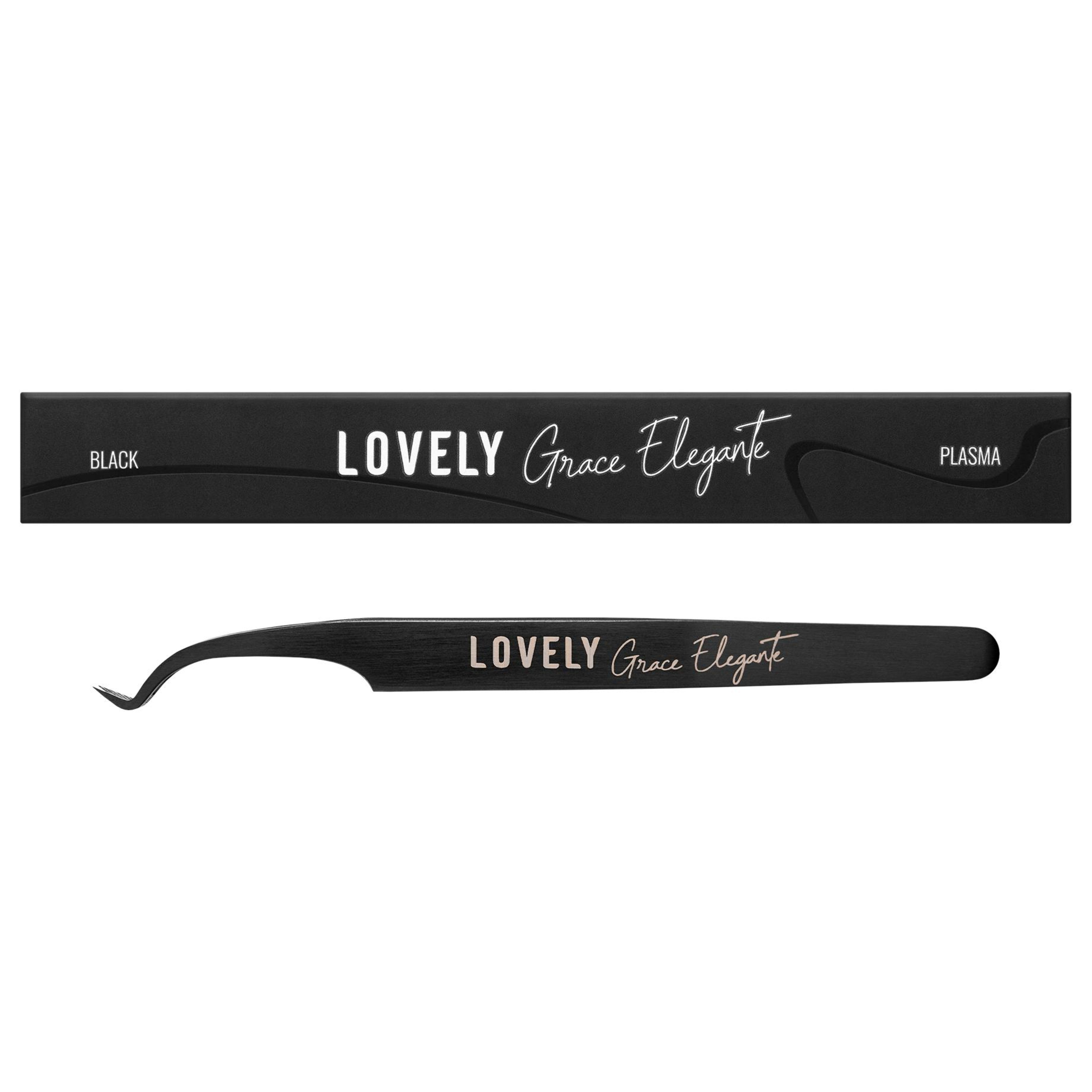 LOVELY Skropstu pieaudzēšanas pincete NanoFiber Grace Elegante, 45° 5mm (ar izliekumu)