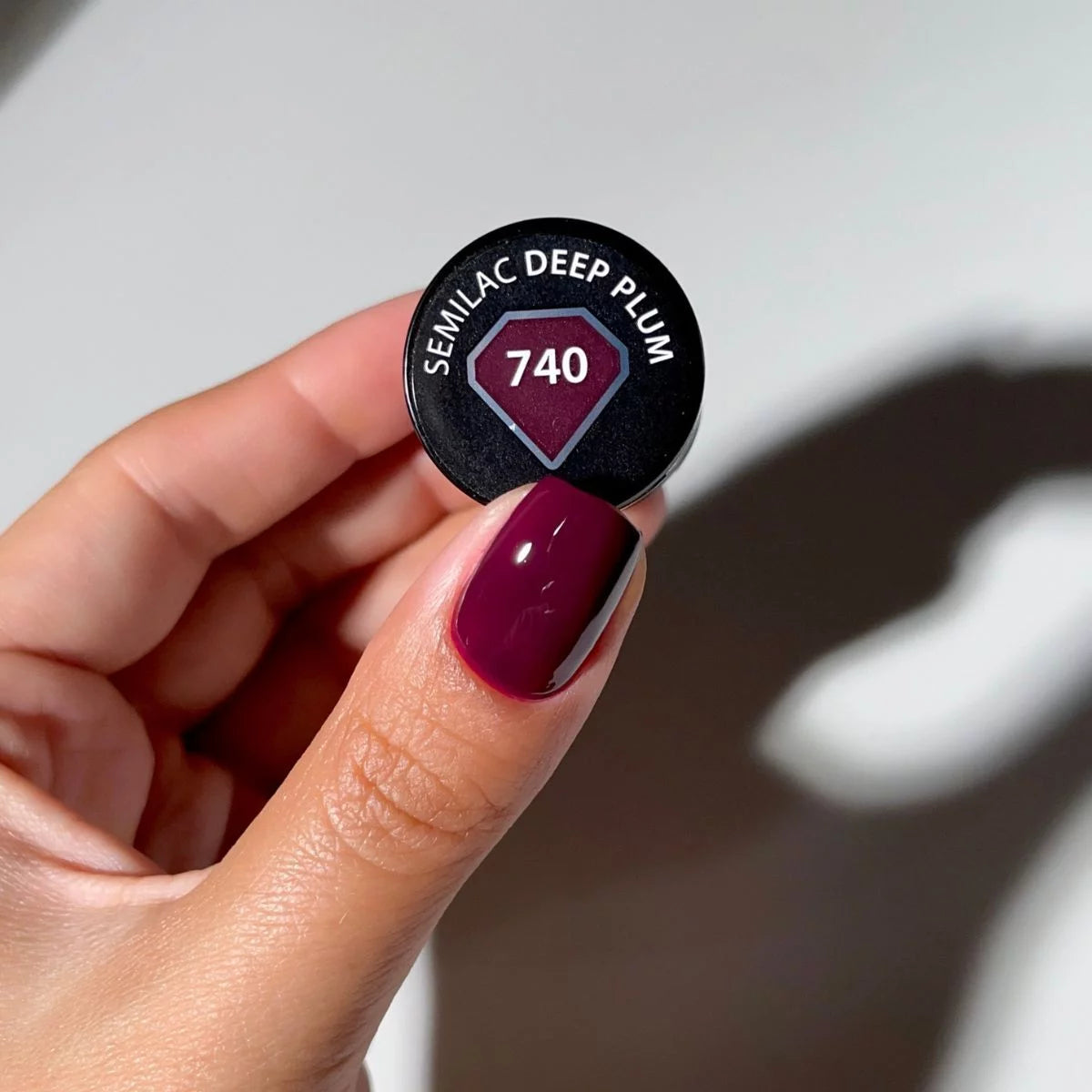 740 Semilac UV-Gellack „Deep Plum“ 7 ml