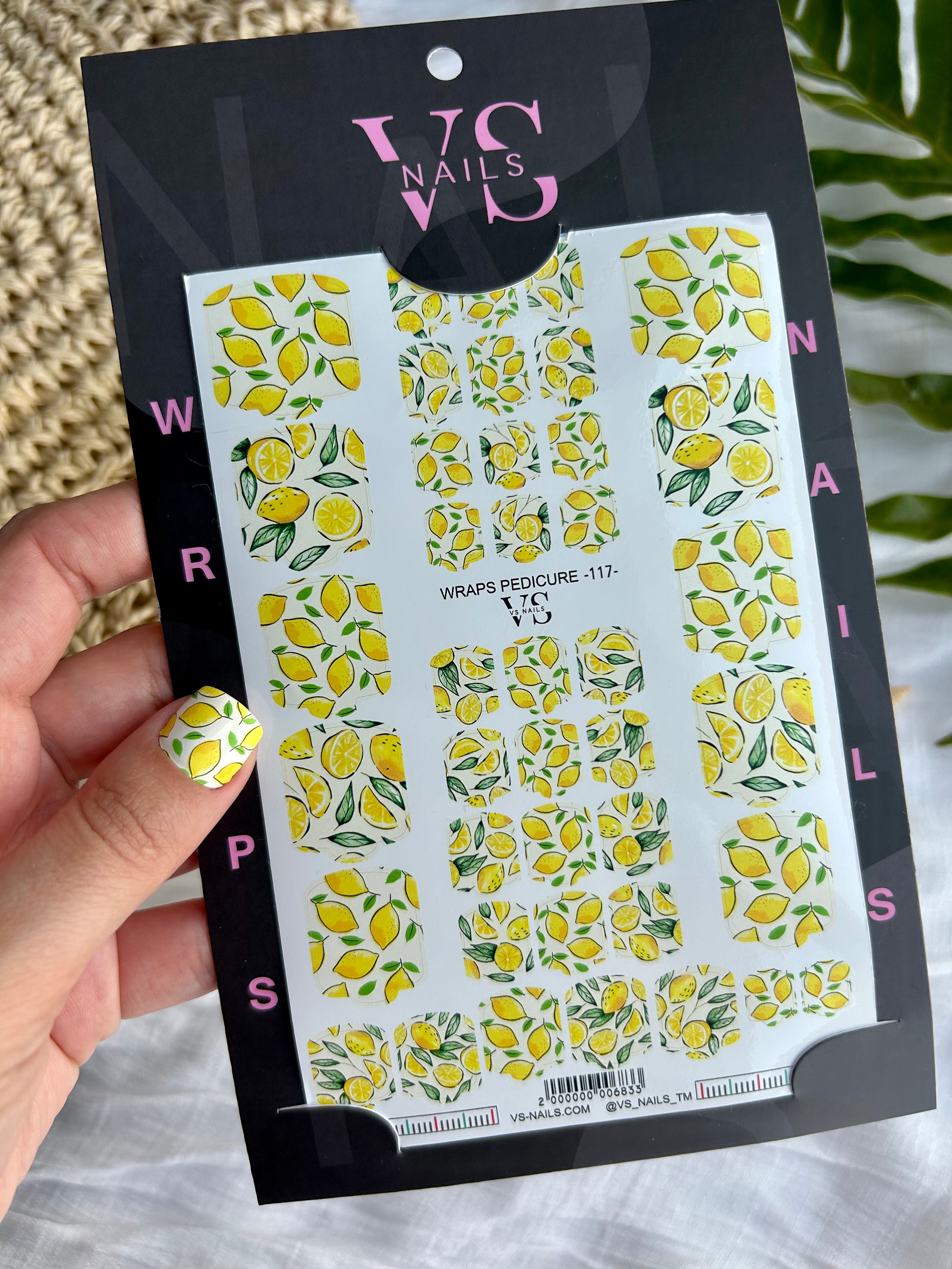 VS NAILS Pedicure Wraps Nr.117