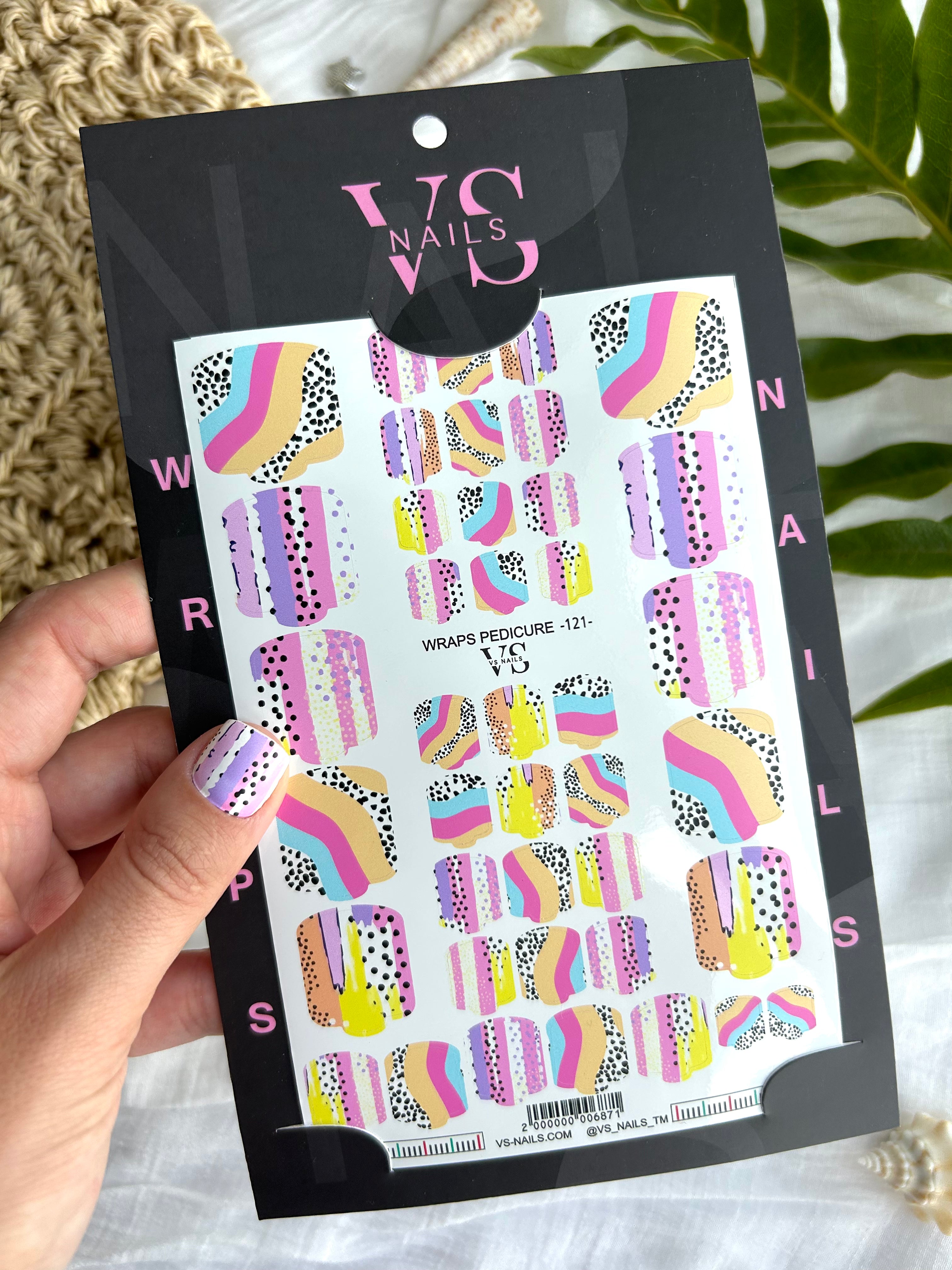 VS NAILS Pedicure Wraps Nr.121