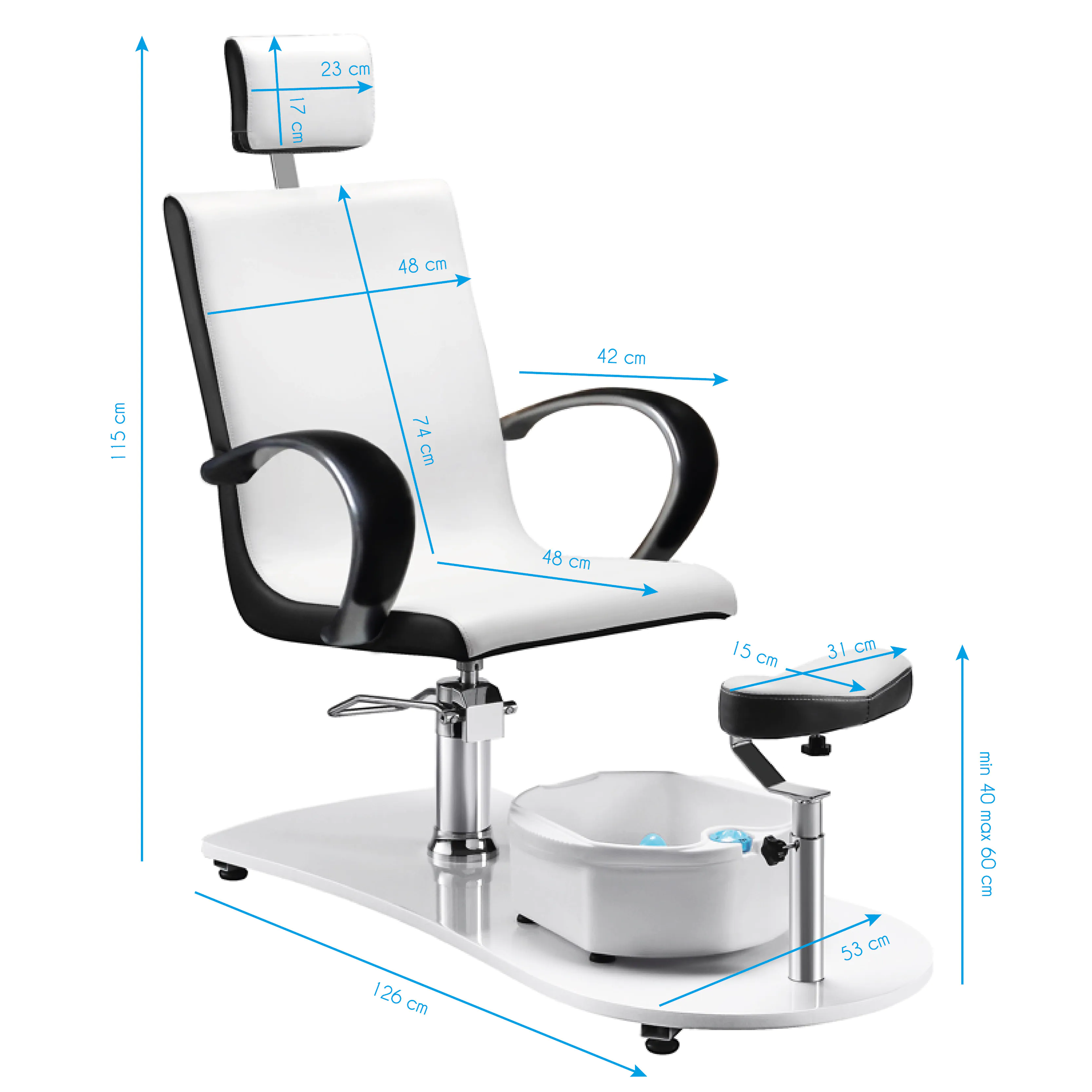 Pedicure SPA chair (White)