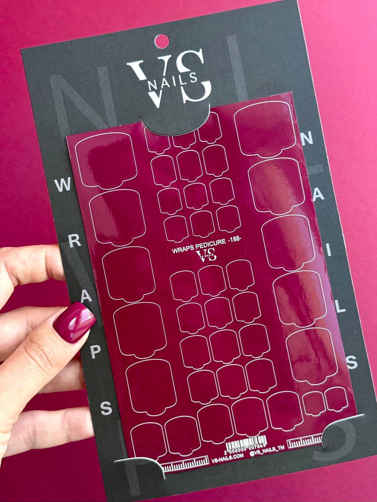 VS NAILS Pedicure Wraps Nr.188