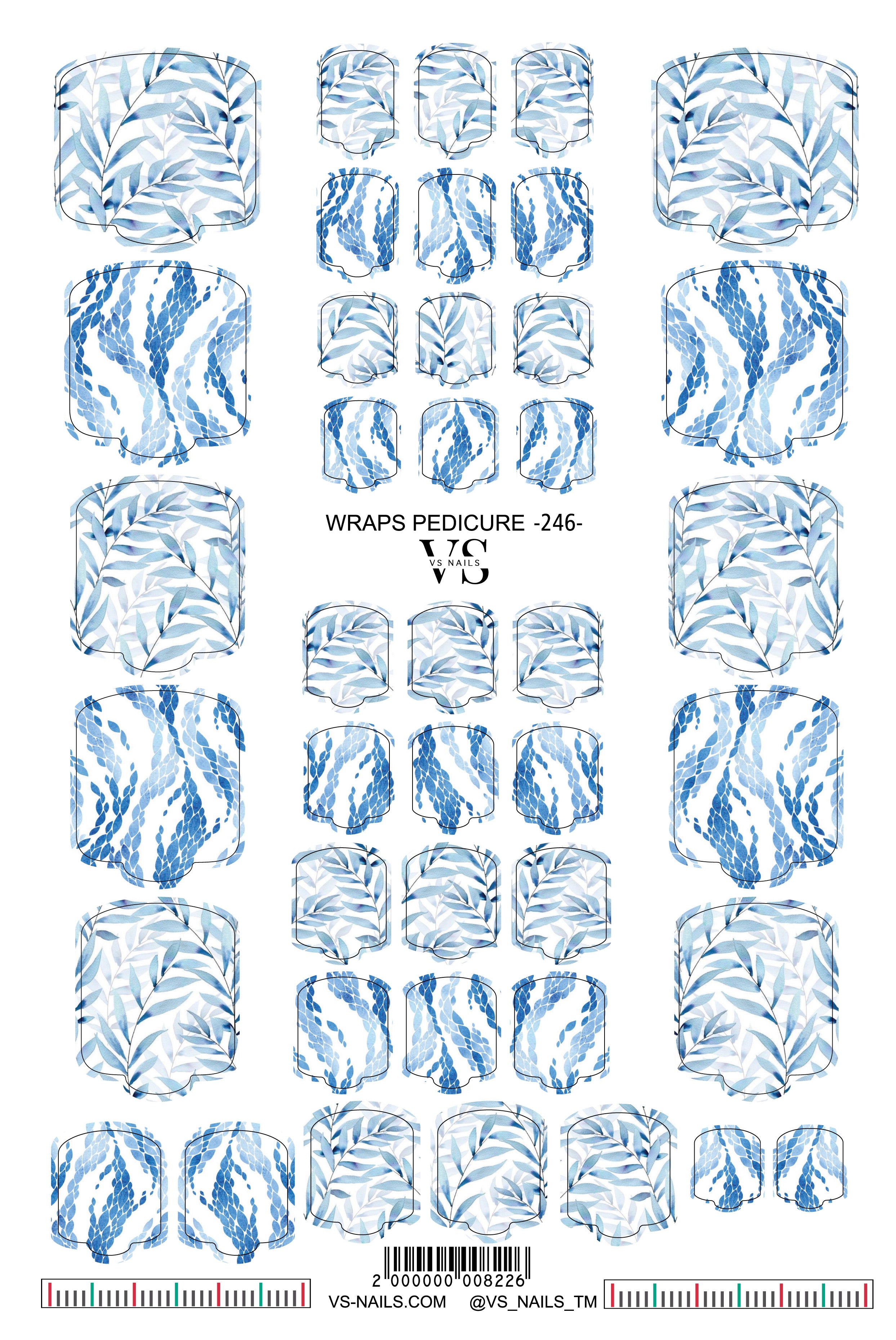 VS NAILS Pedicure Wraps Nr.246
