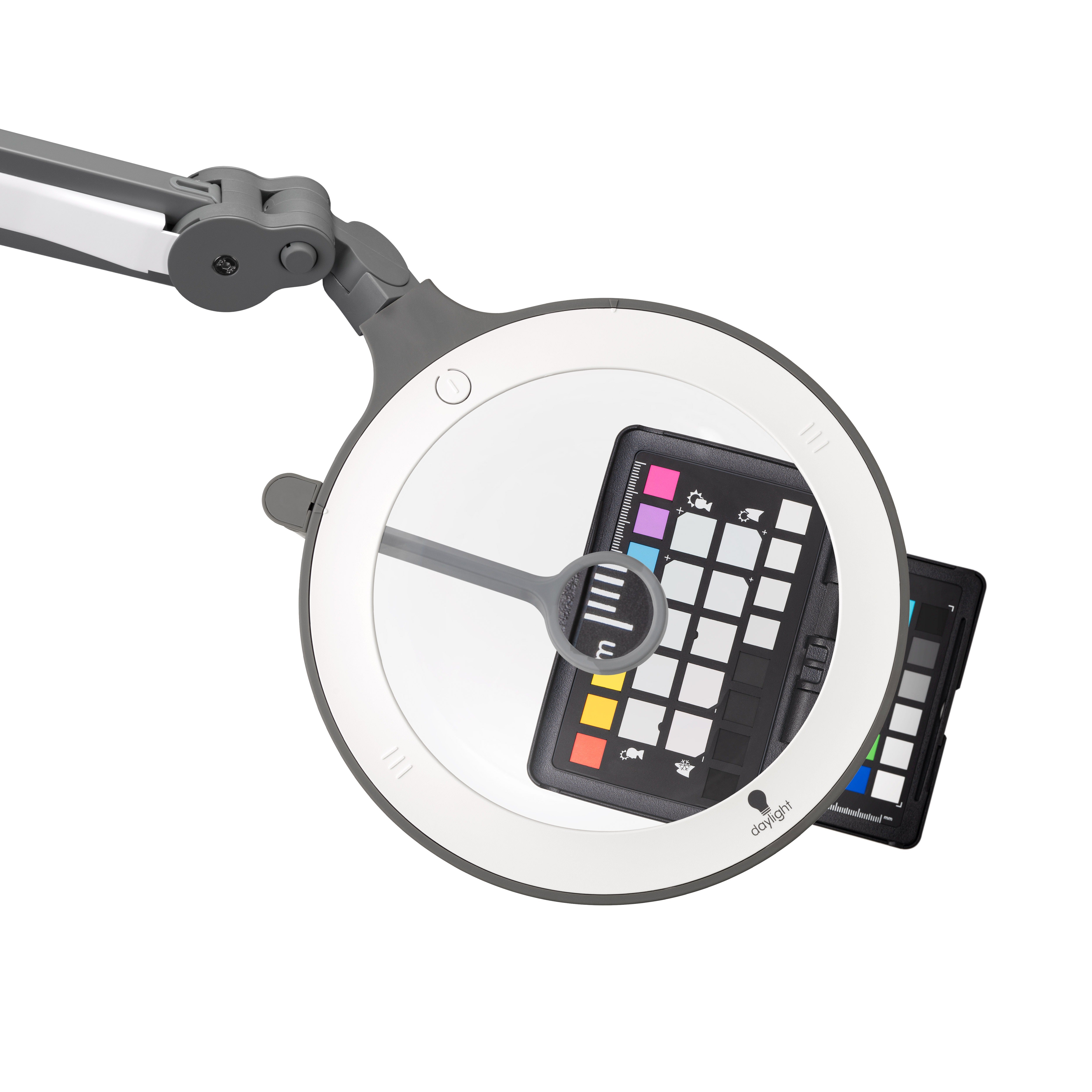 Настольная и напольная светодиодная лампа дневного света с 2 лупами [iQ Magnifier]