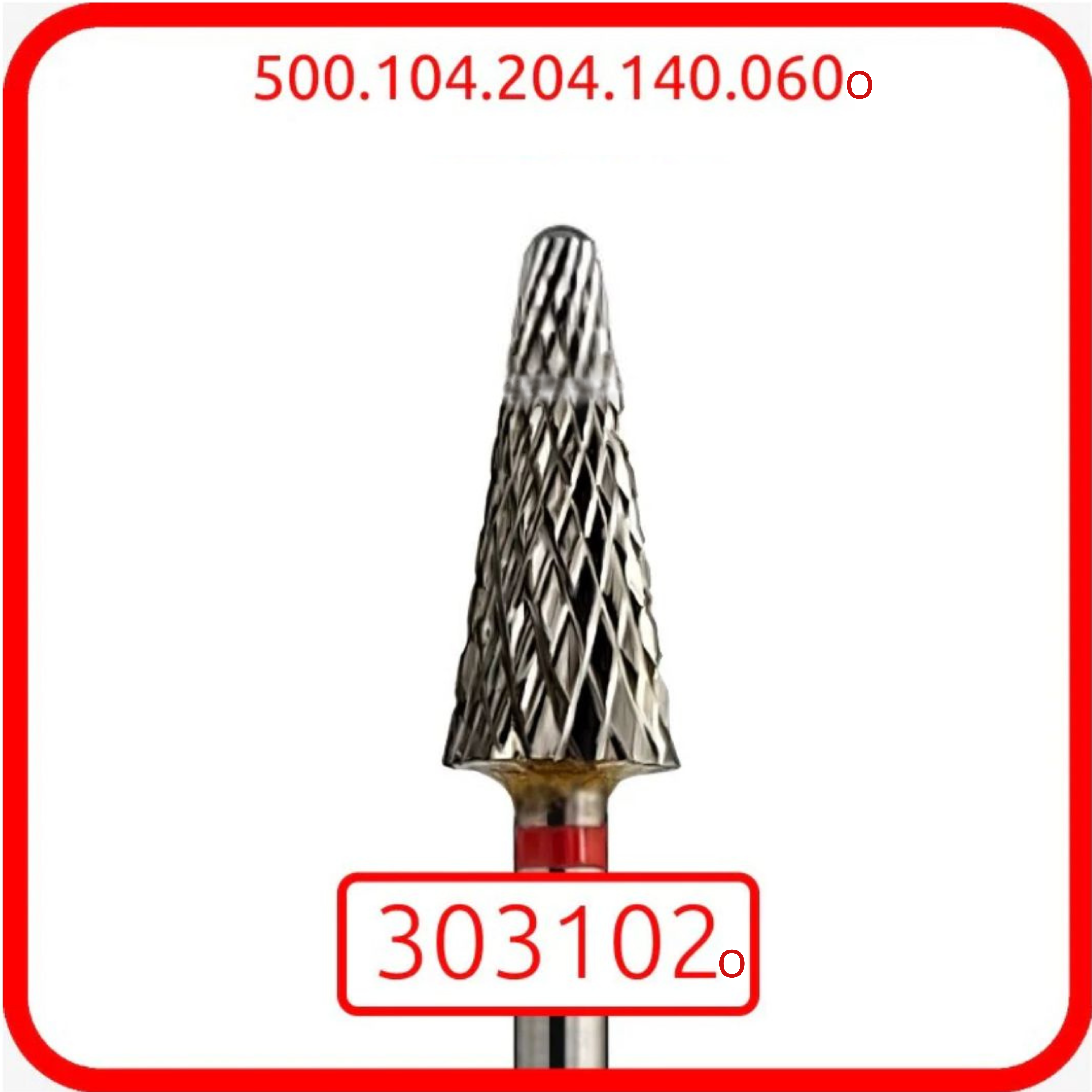 Multibor Carbide bit for removal, red [303102o-rounded]