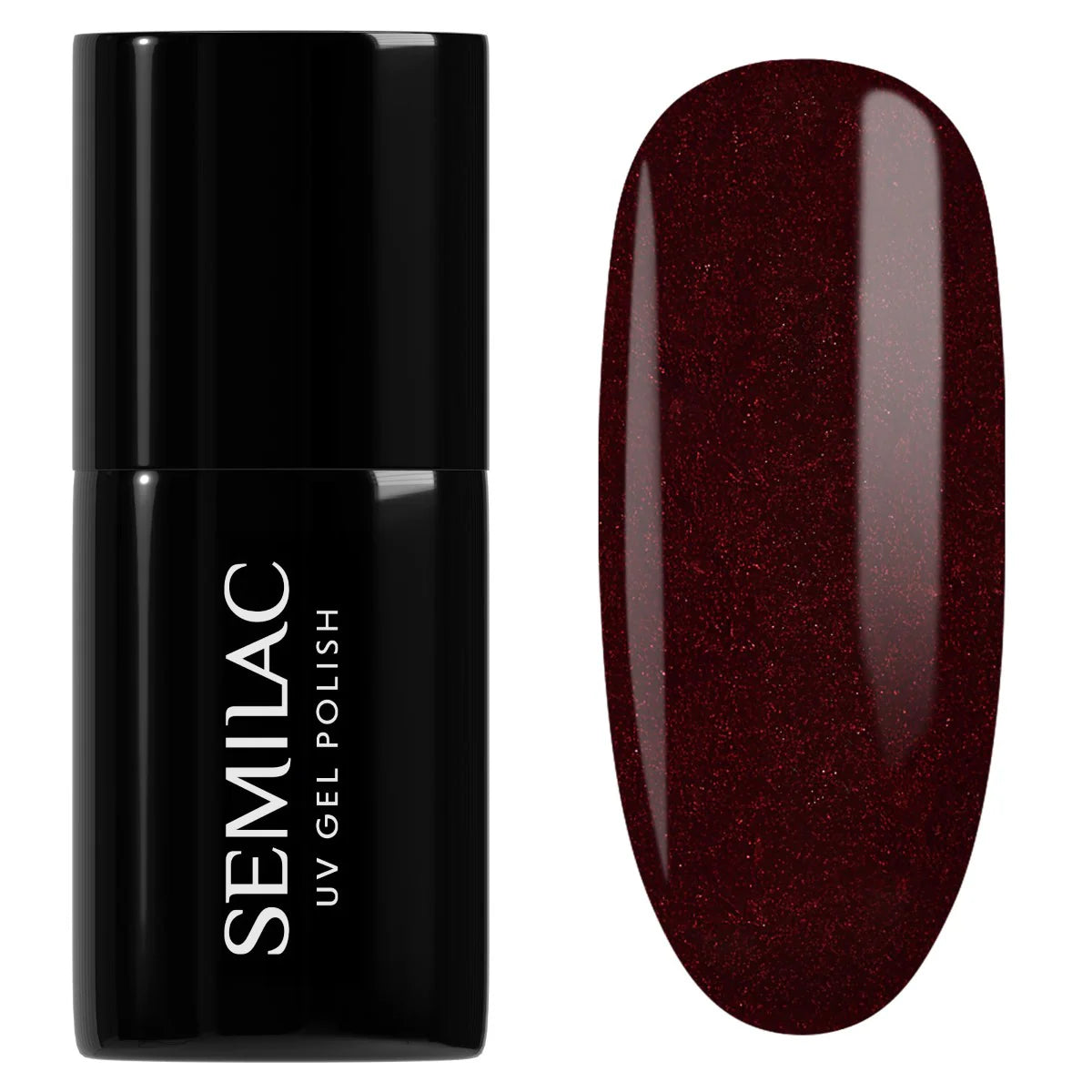 393 Semilac UV gel polish Sparkling Black Cherry 7ml