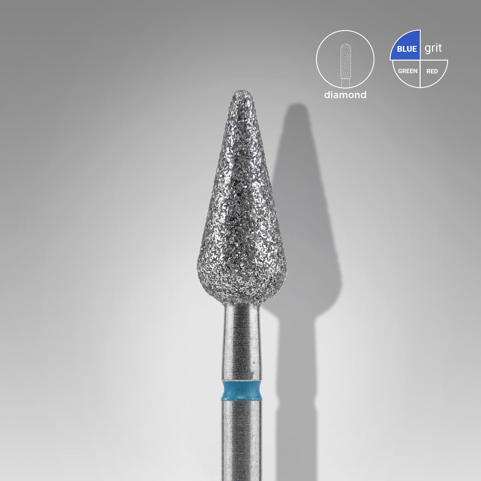 STALEKS Nail cutter sharp pear, blue, diameter 5 mm/ working part 12 [FA100B050/12]
