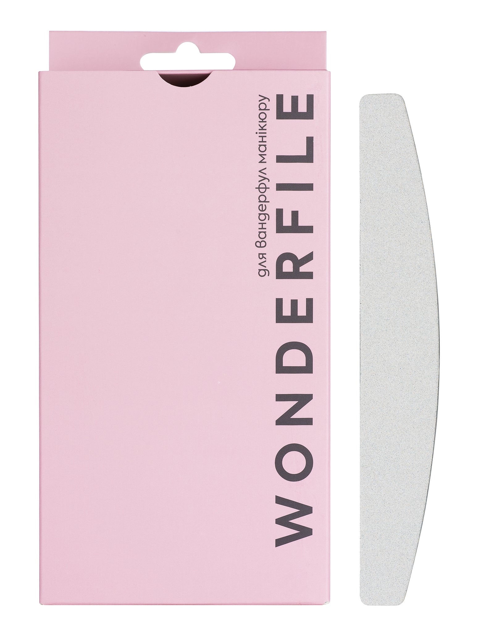 Wonderfile Pusmēness maināmie faili ar mīkstu pamatni Balti 162x24mm, 100 gr., 50 gab. [WFFB162/180]