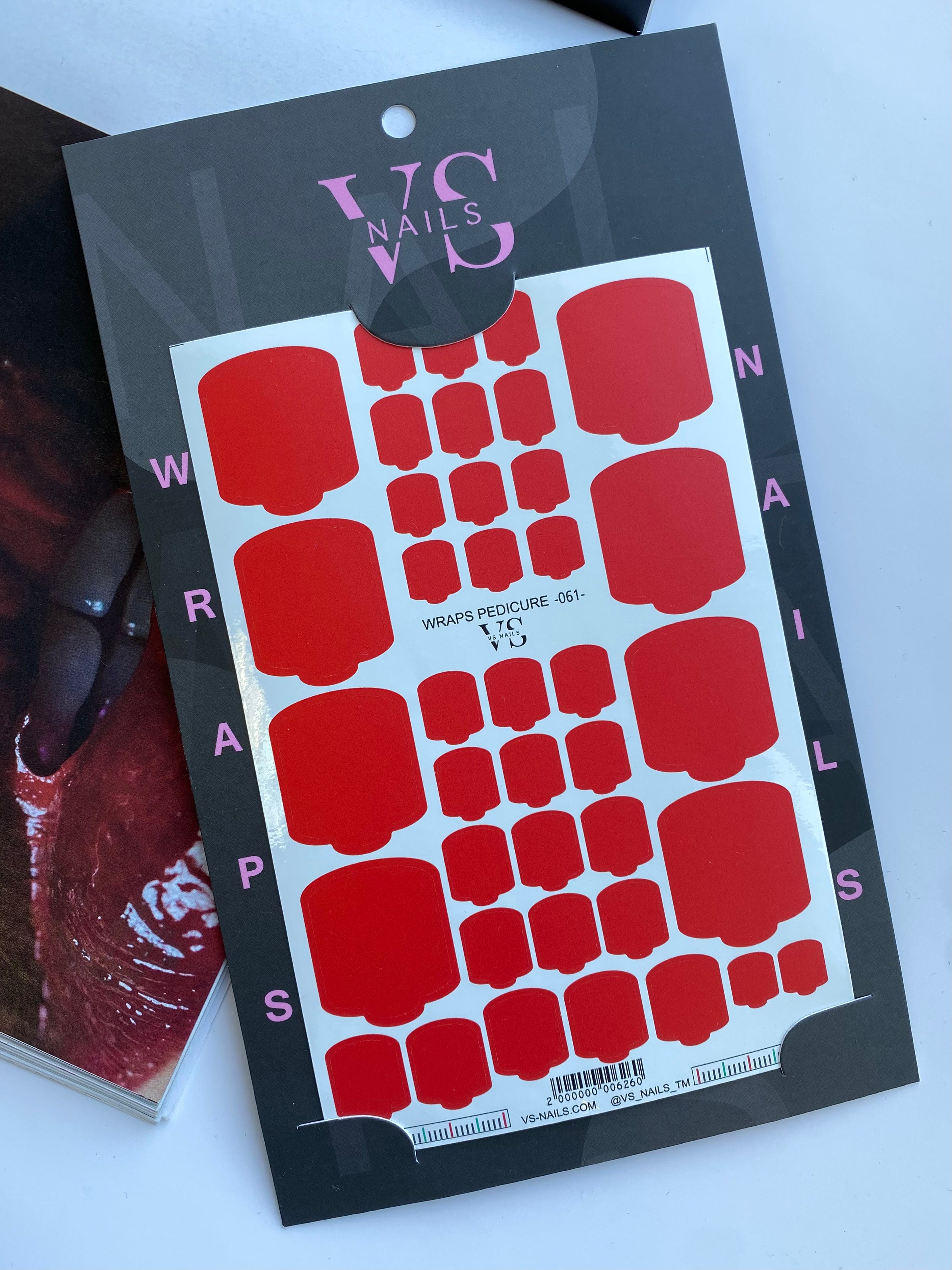 VS NAILS Pedicure Wraps Nr.61