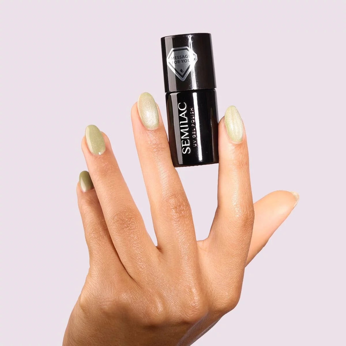 732 Semilac UV-Gellack „Pistachio Latte Gloss“, 7 ml