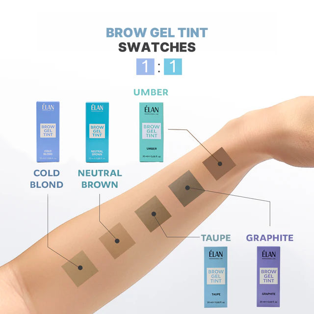 ELAN Tinted Eyebrow Gel Umber, 20 ml