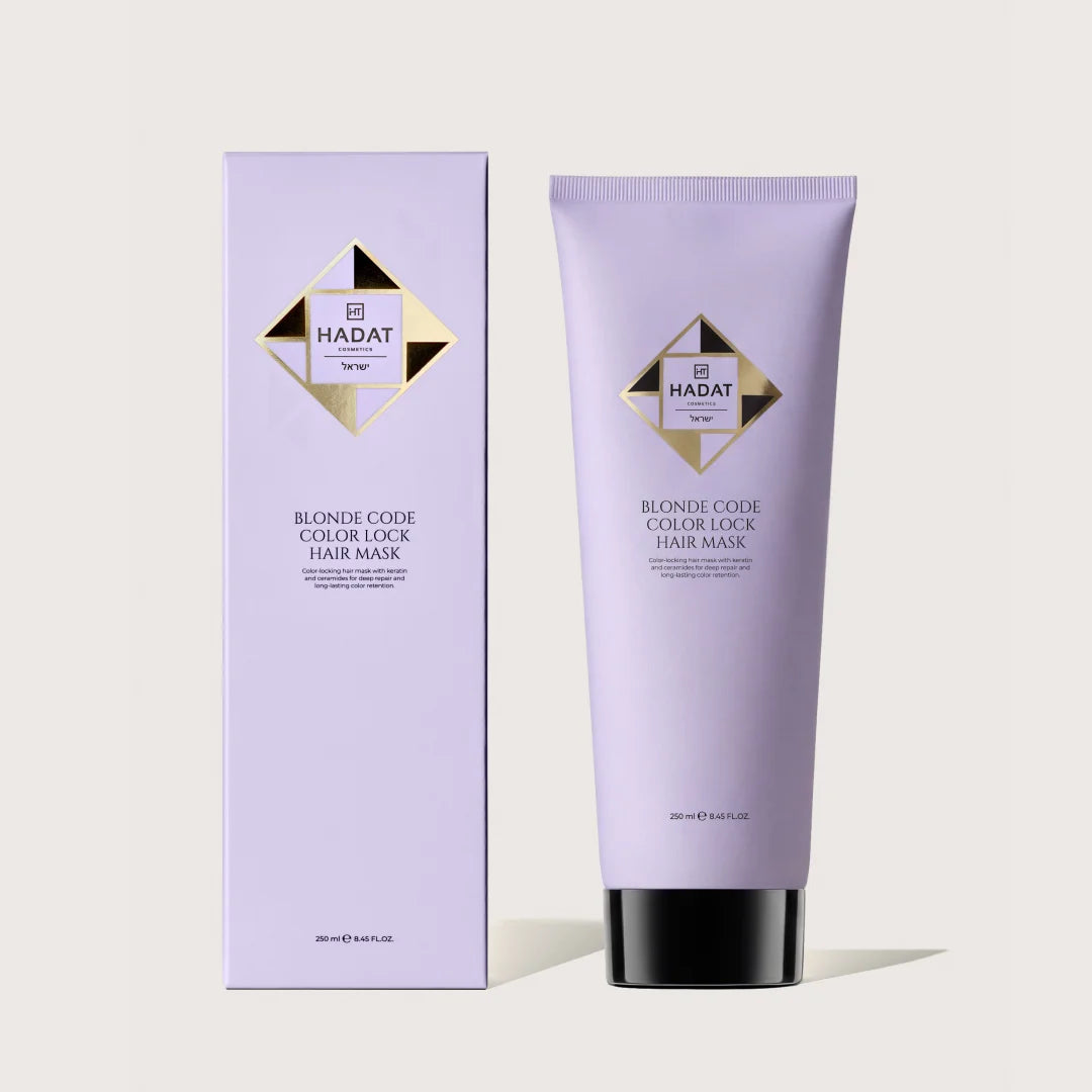 HADAT BLONDE CODE COLOR LOCK HAIR MASK - atjaunojoša matu maska krāsas noturības saglabāšanai, 250ml