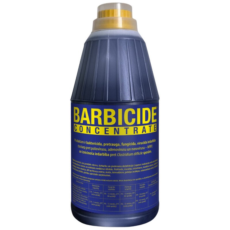 BARBICIDE Koncentrāts instrumentu un virsmu dezinfekcijai, 1:16, 1900ml [155973]