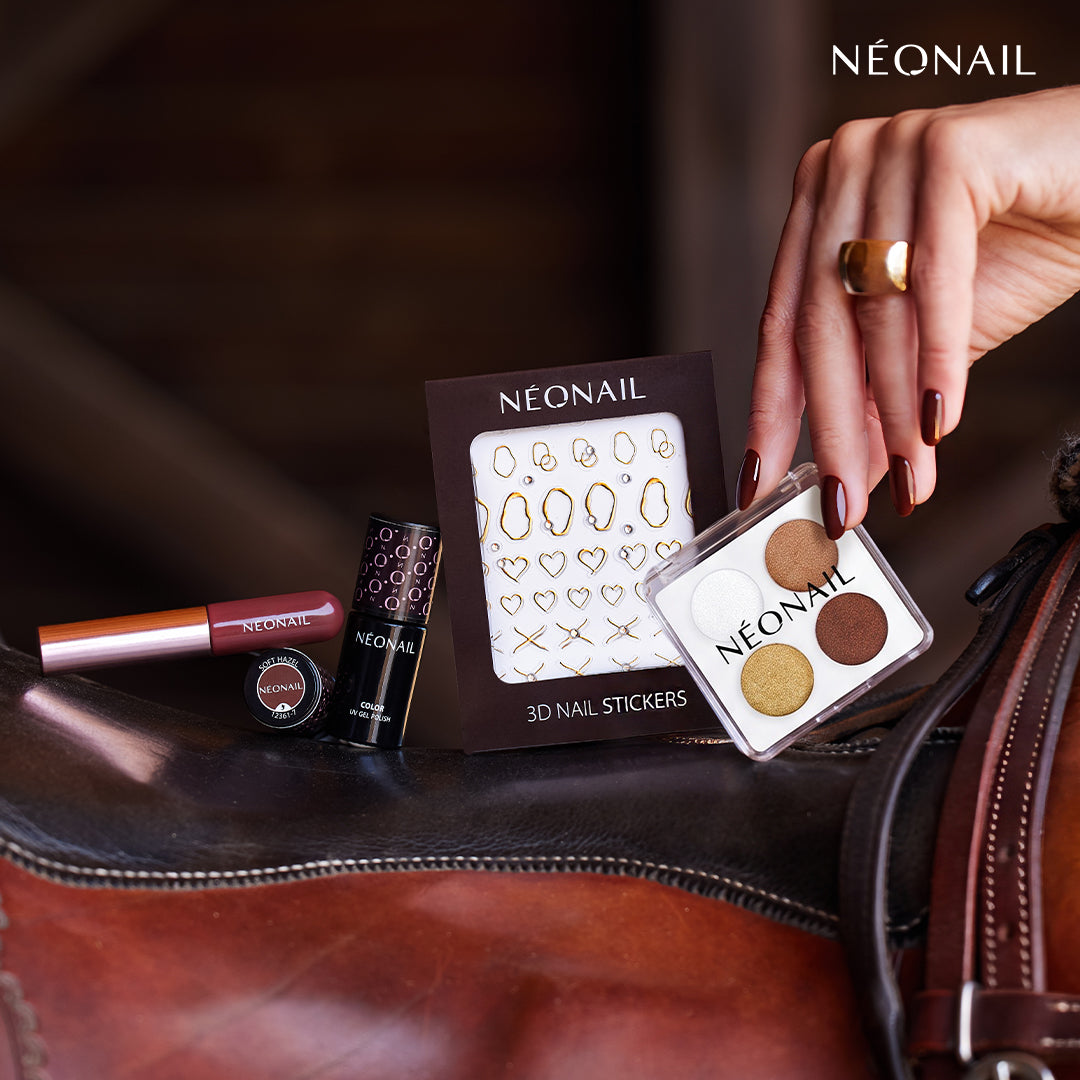 Neonail 3D-Nagelaufkleber 03 – Gold, abstrakt
