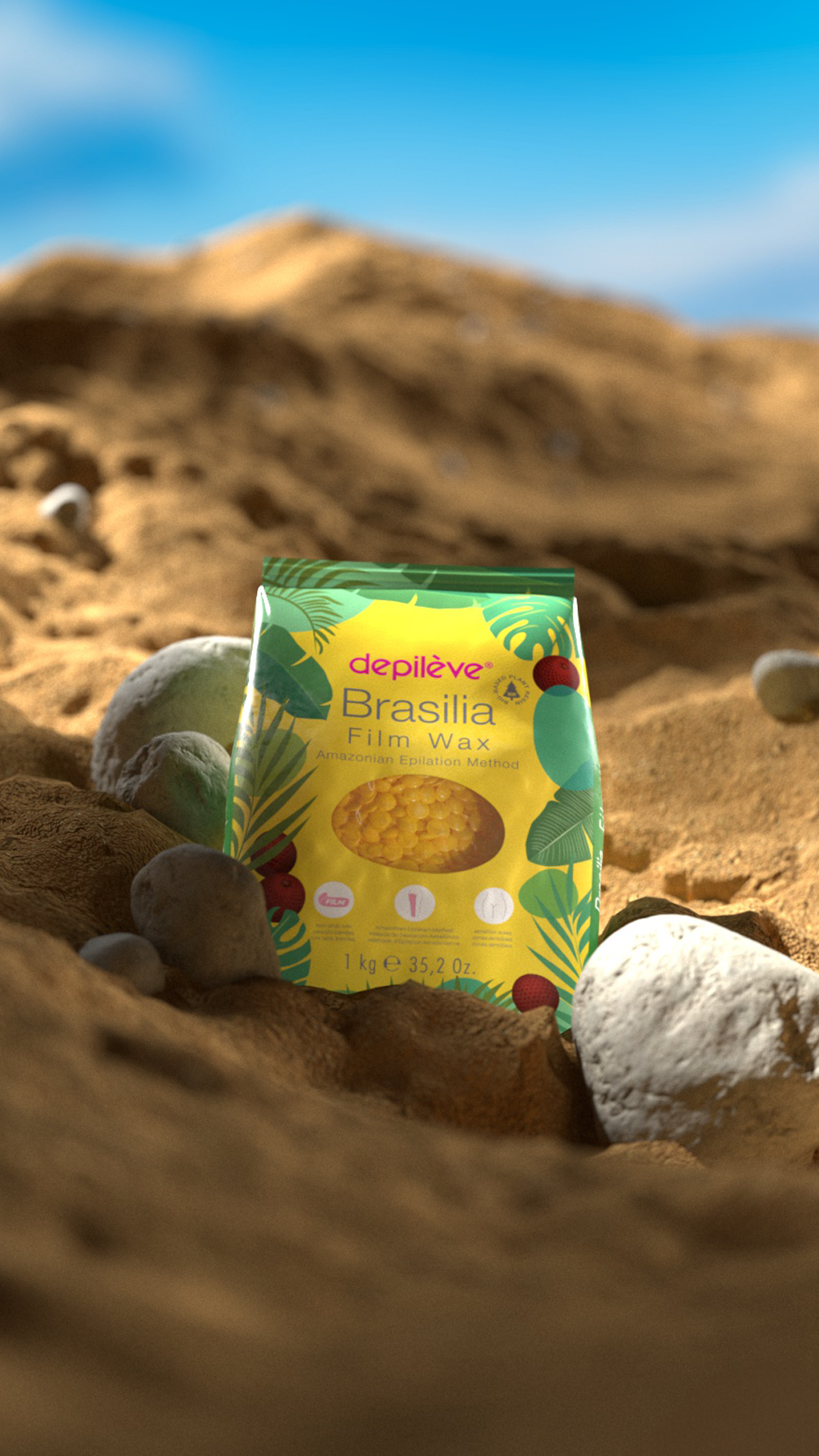 Depileve BRASILIA Plēves vasks granulās 1 kg