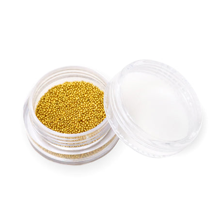 MOYRA Nagelverzierungsperlen 0,8 mm, 02 Gold, 10 g