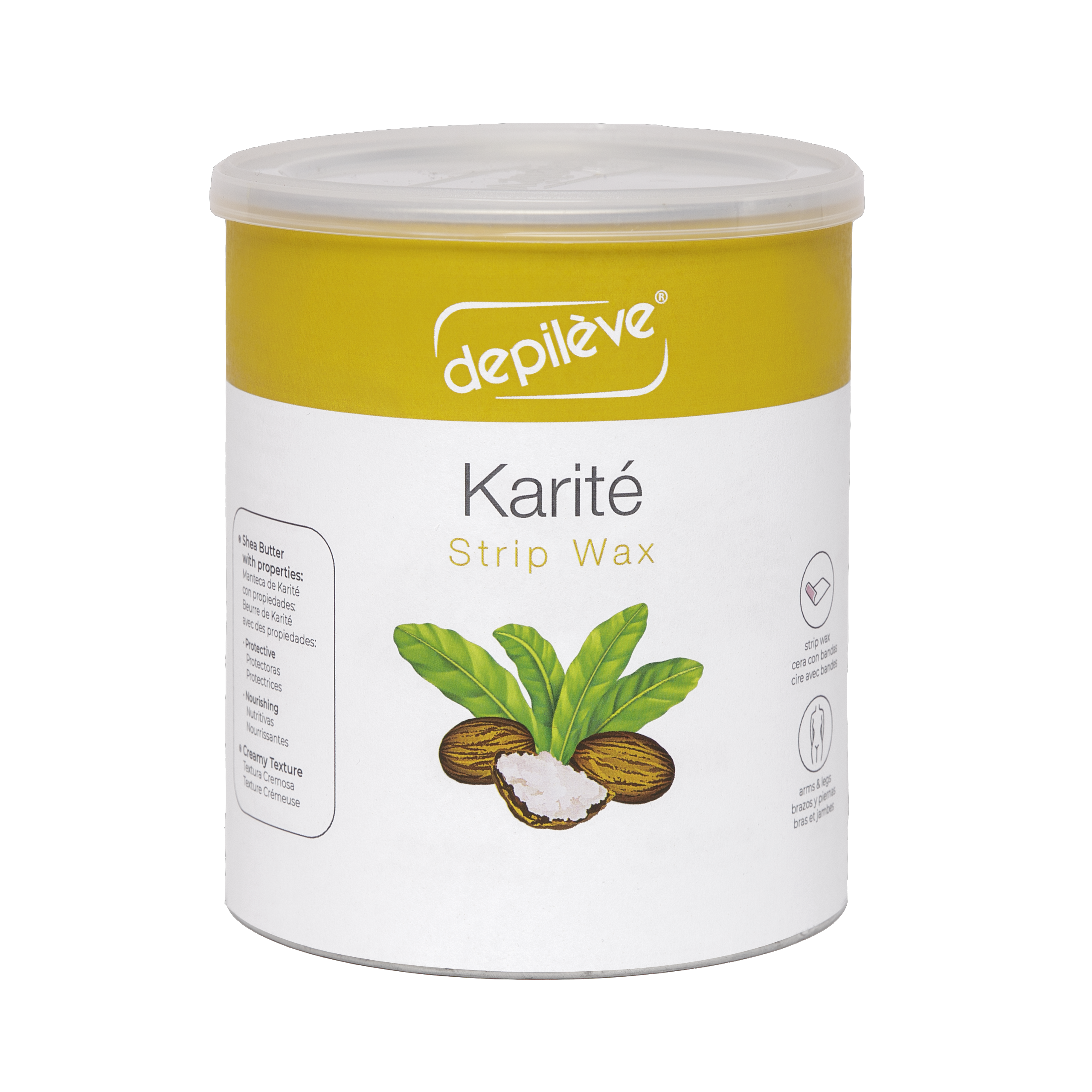 Depileve KARITE (SHEA BUTTER) Strip vasks bundžā 800 ml