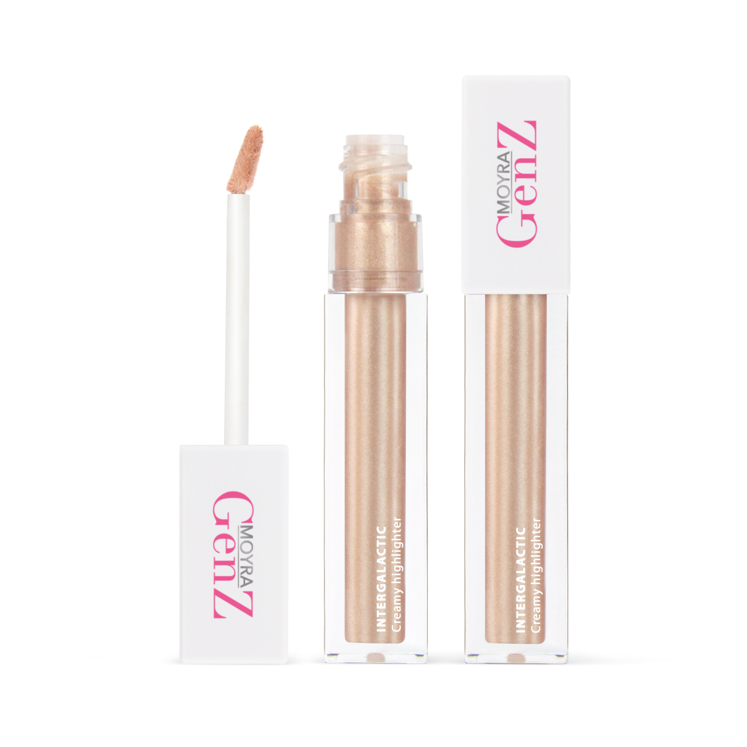 MOYRA GenZ Intergalactic creamy highlighter 01 Glow me away, 4.5 ml