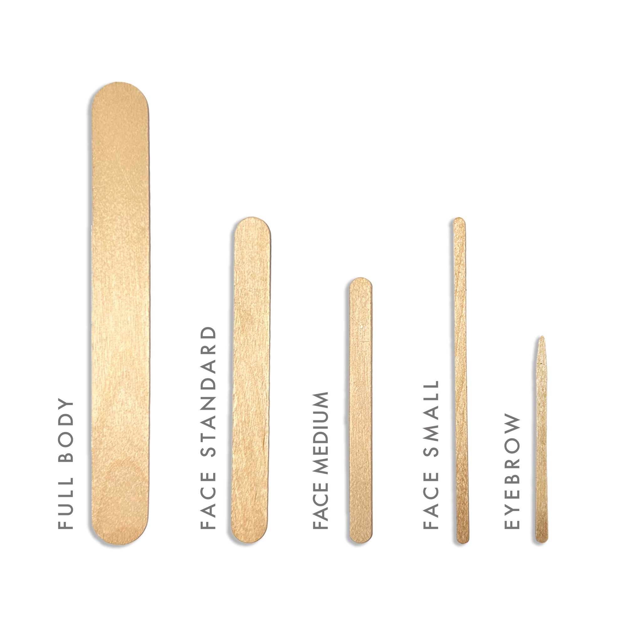 Italwax Wooden spatulas for waxing Eyebrows (D000218), 100 pcs