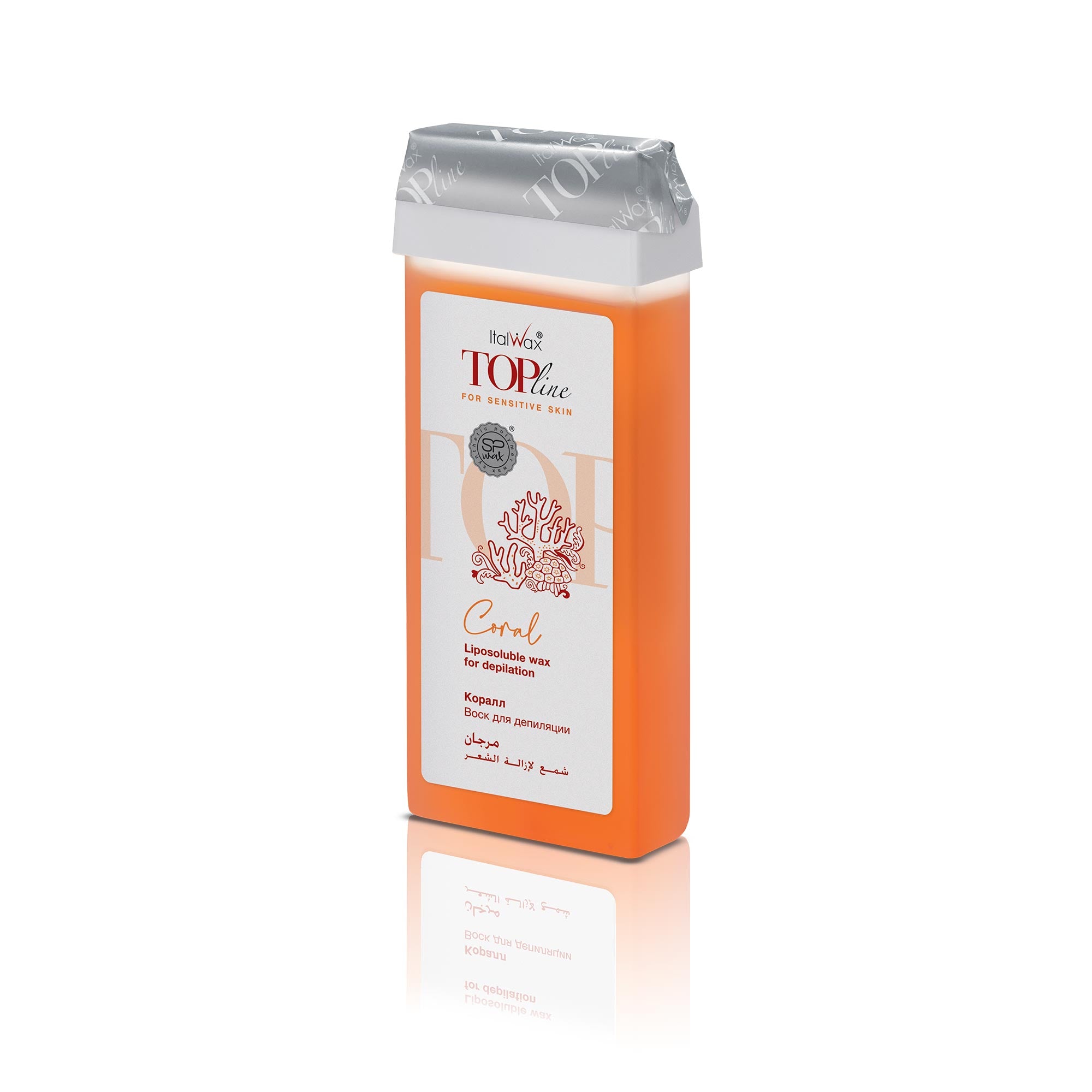 ItalWax Депиляционный воск в картридже TOPline - CORAL 100 мл