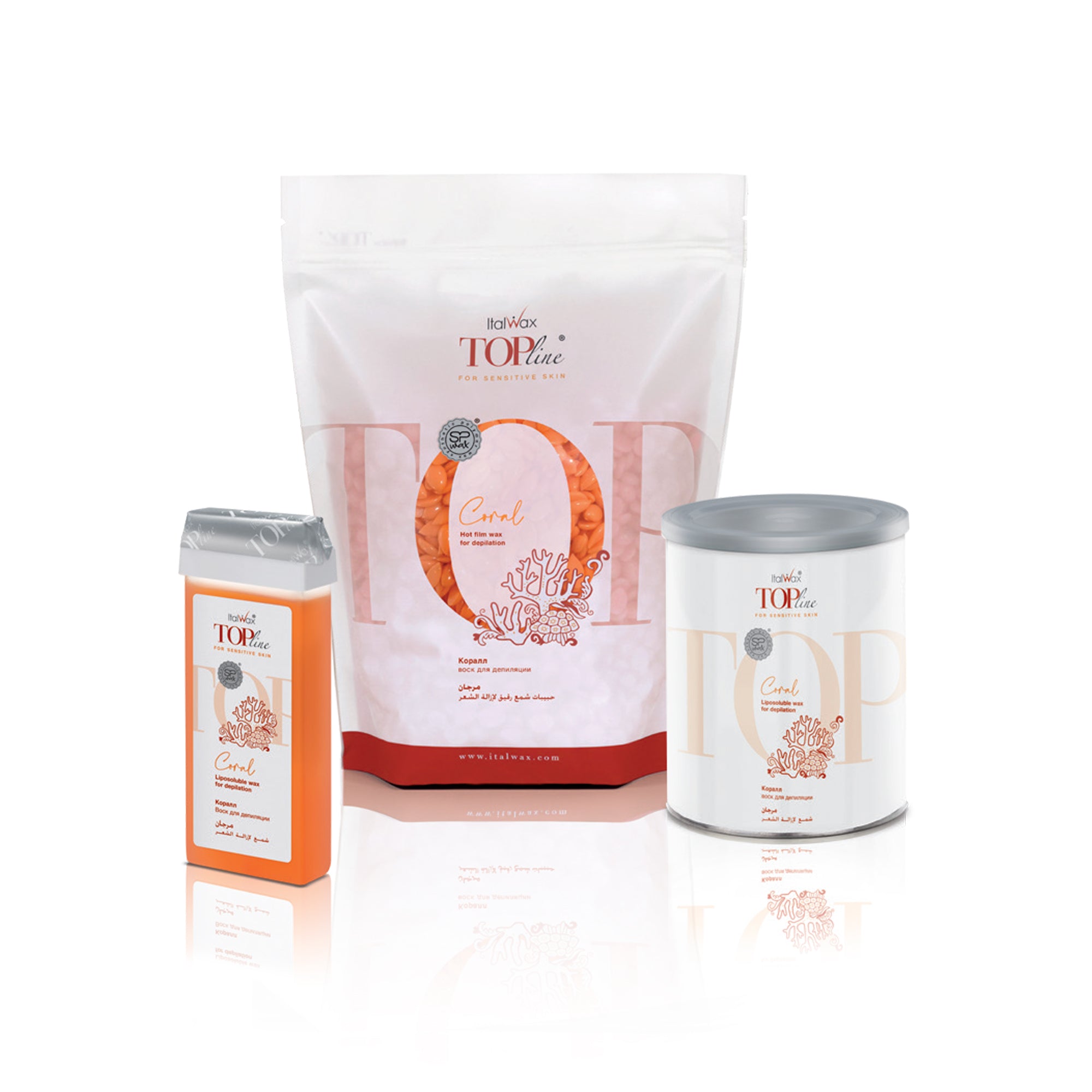 ItalWax Депиляционный воск в картридже TOPline - CORAL 100 мл