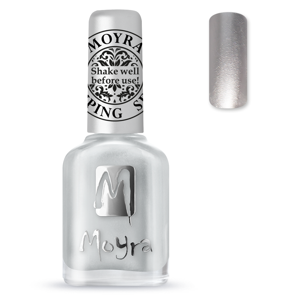 Moyra Stamping nail polish no. SP08 Silver