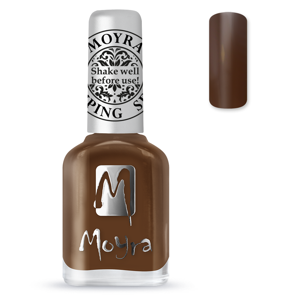 Moyra Stamping nail polish no. SP13 Dark brown