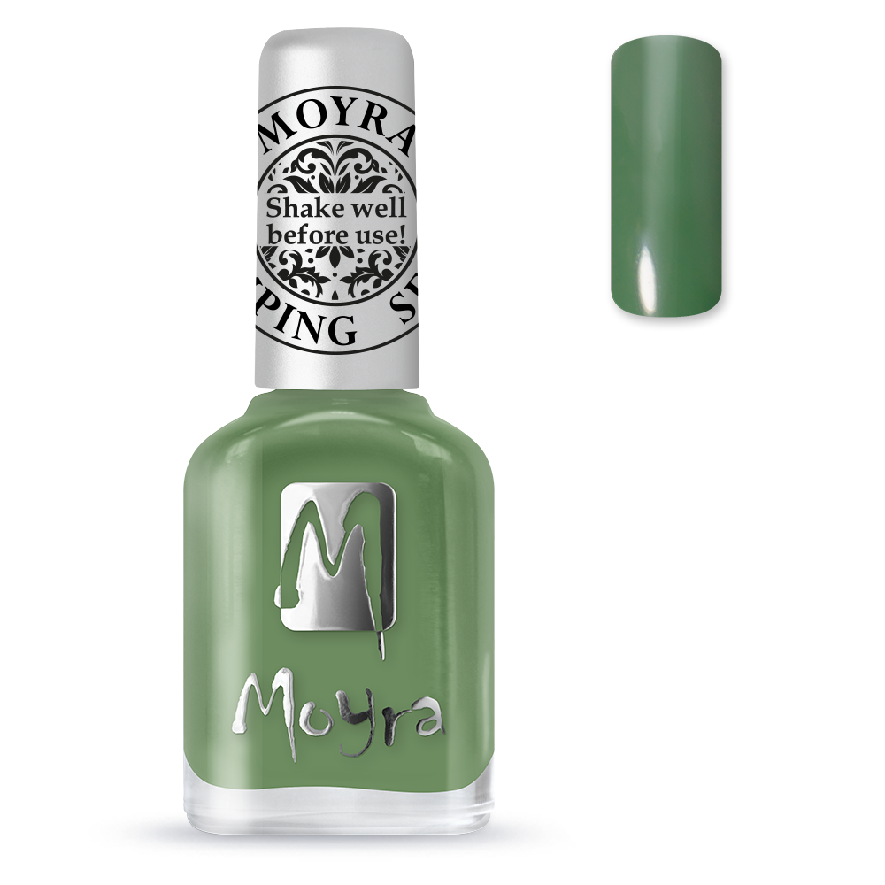 Moyra Stamping nail polish no. SP14 Dark green