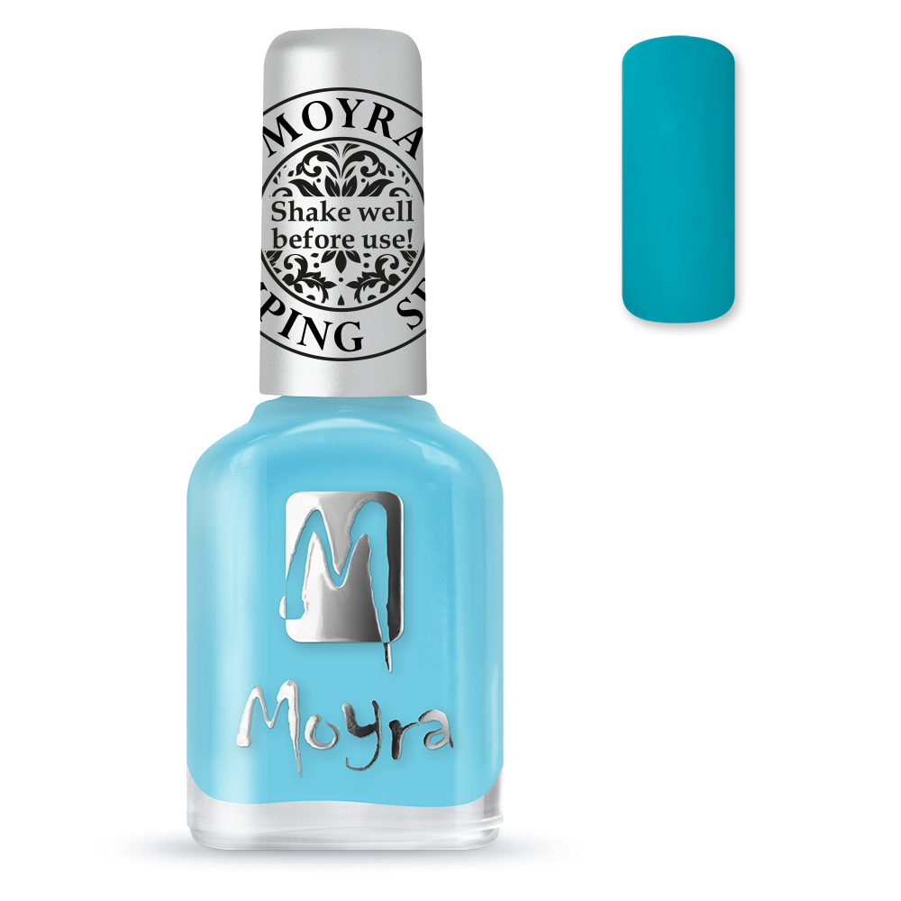 Moyra Stamping nail polish no. SP22 Turquoise