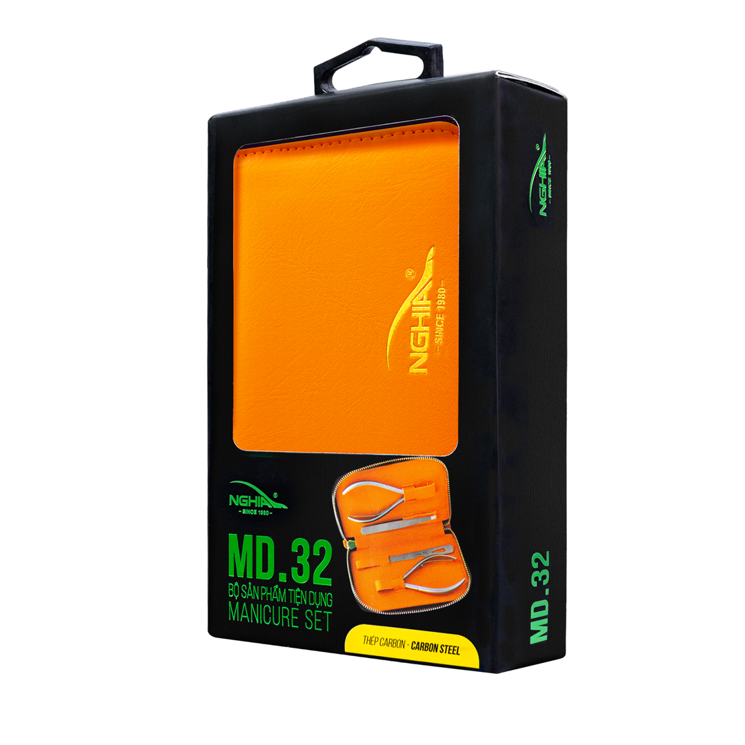 NGHIA manikiūro rinkinys IS.01, oranžinis/sidabrinis
