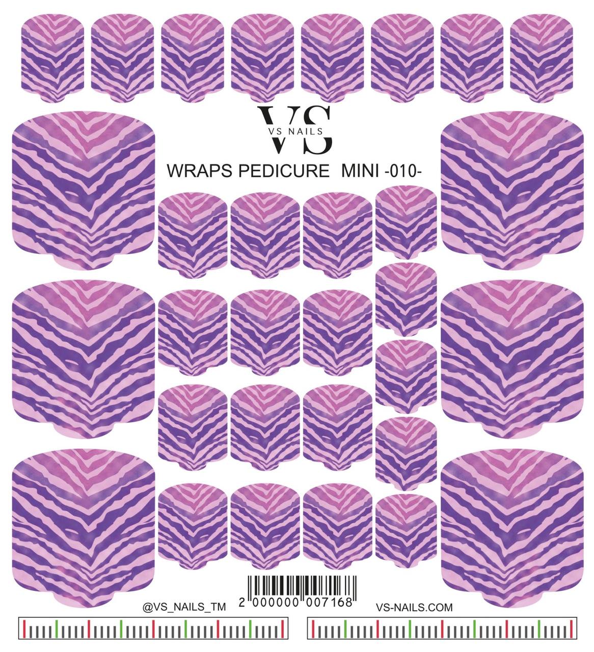 VS NAILS Pedicure Miniwraps Nr.10