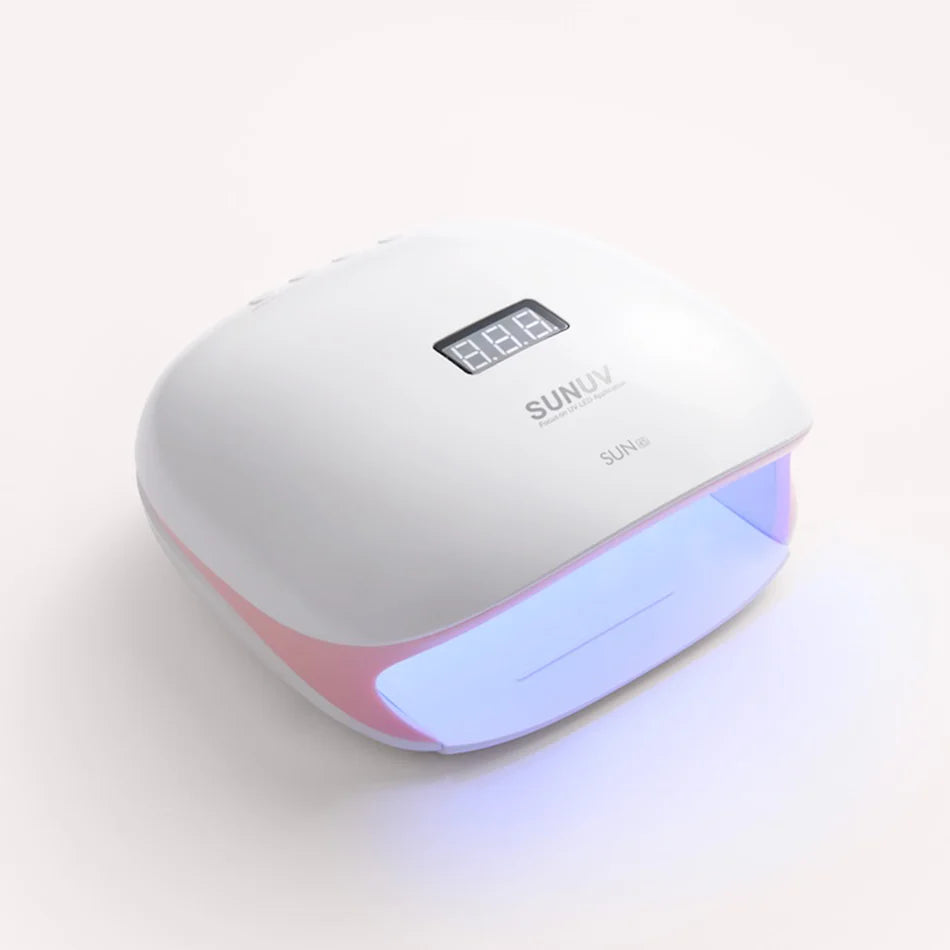 SUN4S Rožinė UV/LED stalinė lempa su Išmaniąja 2.0 funkcija