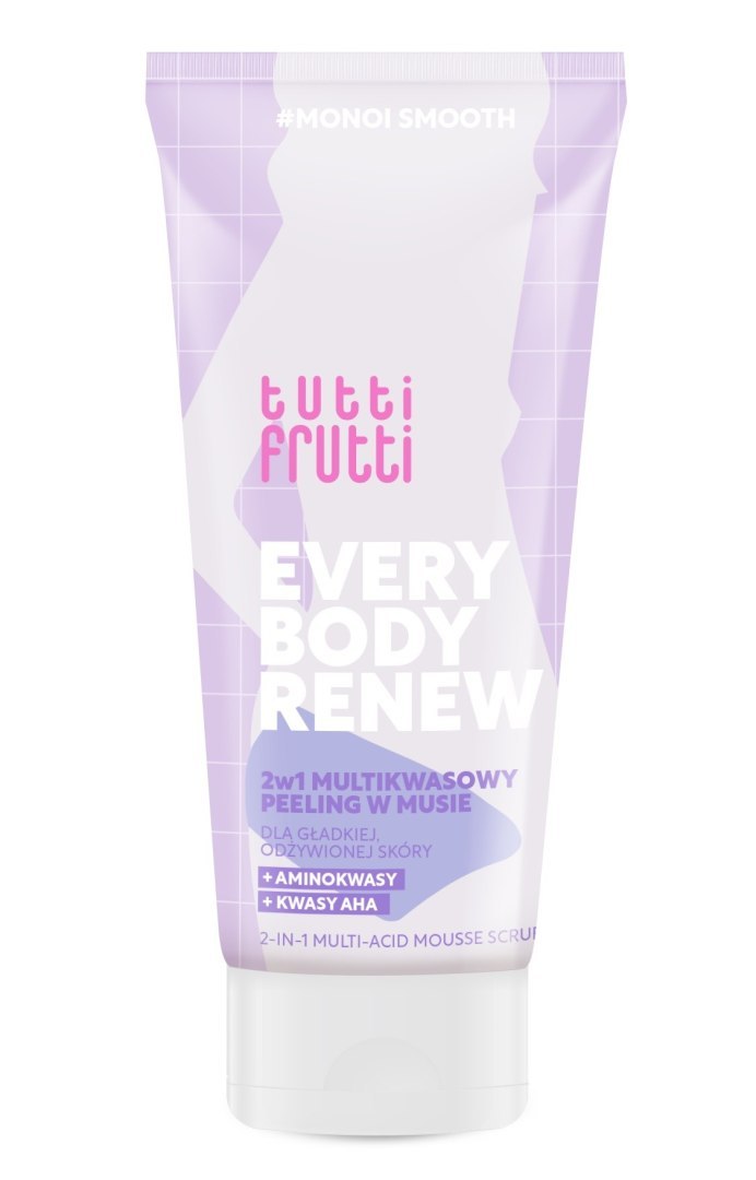 Farmona Tutti Frutti MonoiSmooth 2-in-1 multi-acid mousse peeling with amino acids and AHA acids, 200 ml