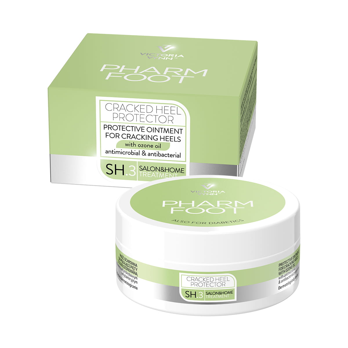 PHARM FOOT Ointment for cracked feet with ozone oil, CRACKED HEEL PROTECTOR 75ml