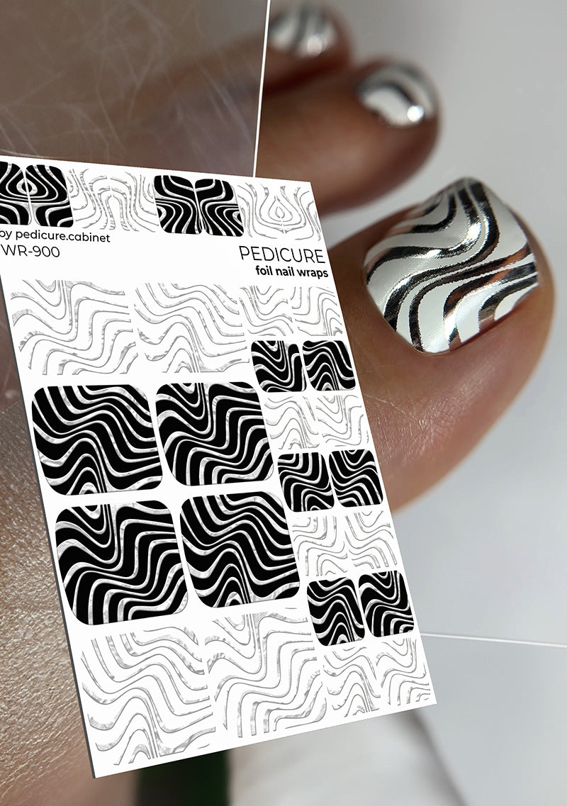 ARS Nails Pedicure Wrap with Silver Foil [WR-900]