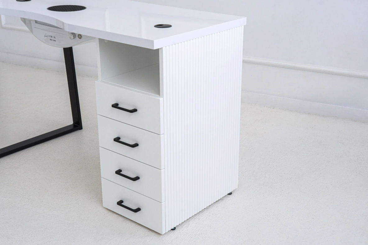 Afinia Косметический стол Prime Black с вытяжкой NDC 2000