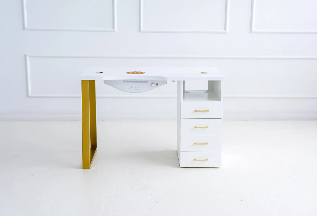 Afinia Маникюрный стол Prime Gold со встроенным пылесборником NDC 2000
