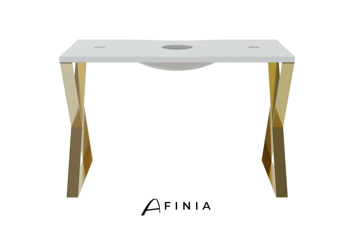 Afinia Manicure table Art Deco X Black with built-in dust collector NDC 2000